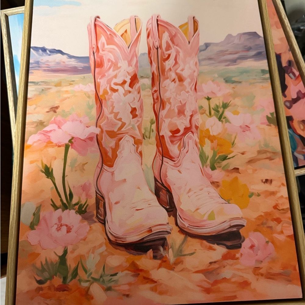 Pink Western Cowboy Boots